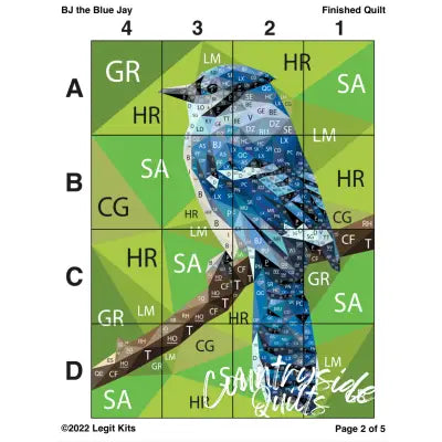 BJ the Blue Jay Pattern