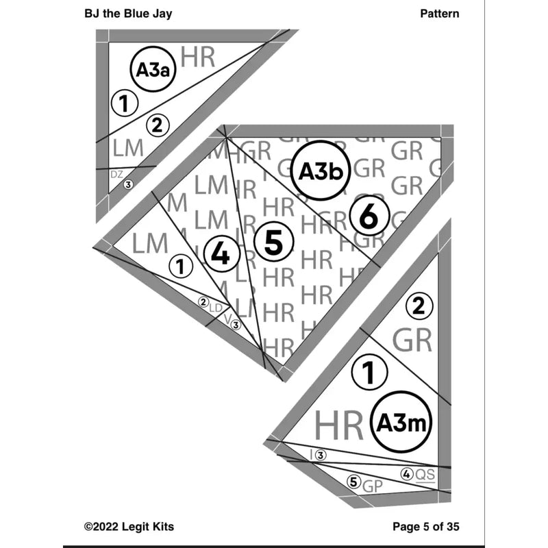 BJ the Blue Jay Pattern PT039