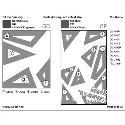 BJ the Blue Jay Pattern