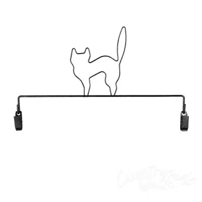 Black Cat With Clips Charcoal 12in