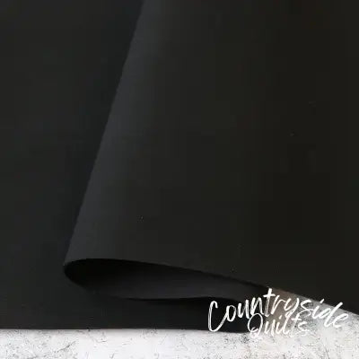 Black Microsuede 1/2yds