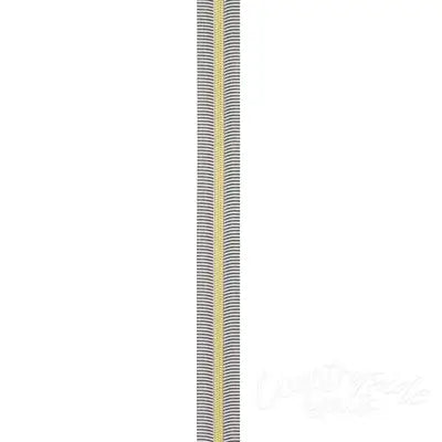 Black/White 5 Nylon Gold Coil Zippers