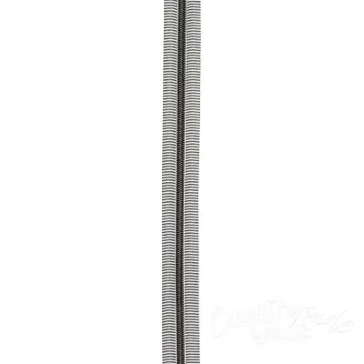 Black/White 5 Nylon Gunmetal Coil Zippers
