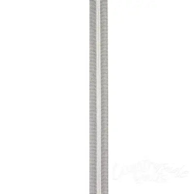 Black/White 5 Nylon Nickel Coil Zippers