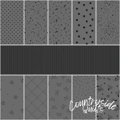 Blackout 1 Yard Bundle Gray, 11pcs
