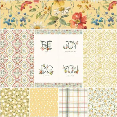 Blissful Moments 1 Yard Bundle Yellow, 8pcs