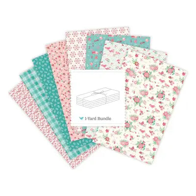 Bloom & Heart 1 Yard Bundle Off White, 8 Pcs.