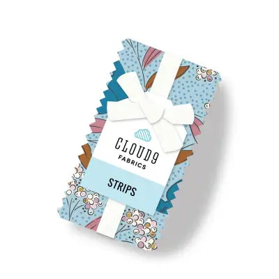 Blossom and Dot Strips organic cotton