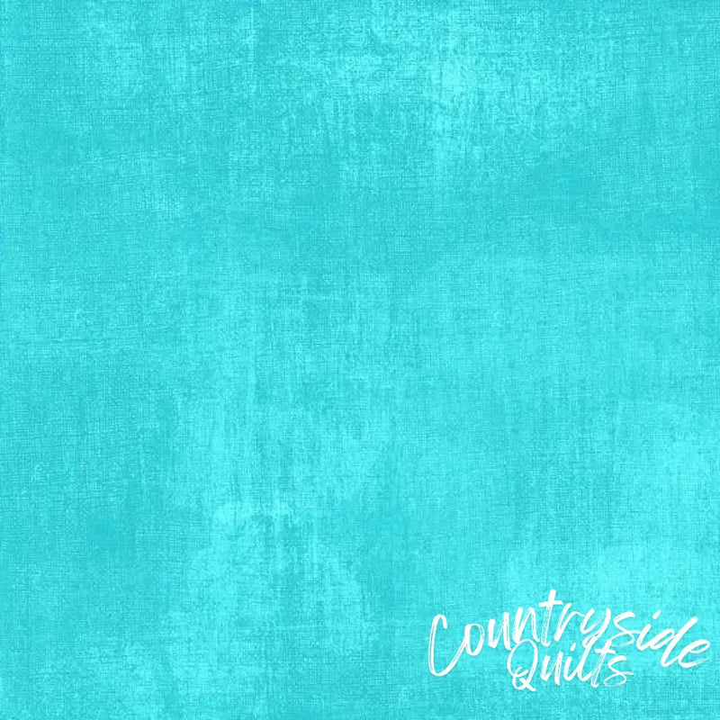 Blue Aqua Dry Brush Cotton Wideback Fabric Per Yard