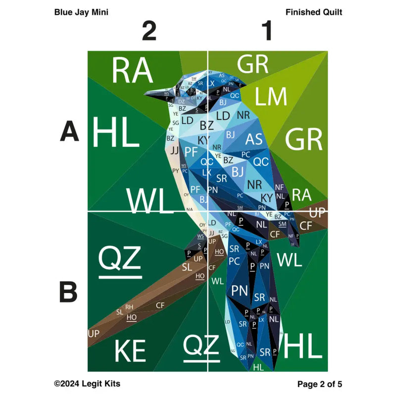 Blue Jay Mini Pattern PT063