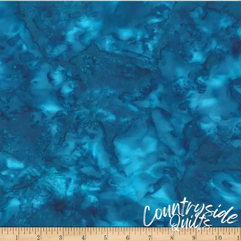 Blue Wade Watercolor Waves Wideback Fabric per yard