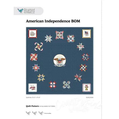 Bluebird Patterns American Independence BOM Quilt Pattern