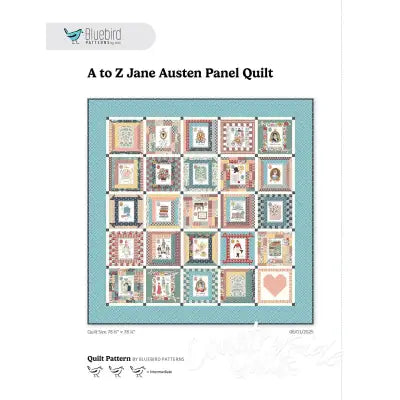 Bluebird Patterns A to Z Jane Austen Panel Quilt Pattern