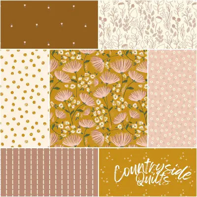 Blush 'n Butterscotch 1 Yard Bundle Blush, 7pcs/bundle