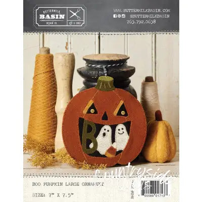 BOO Pumpkin Large Ornament