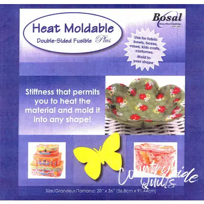Bosal Heat Moldable Double Sided Fusible Plus Stabilizer 20in x 36in