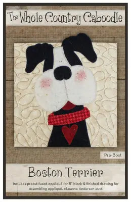 Boston Terrier Precut Applique