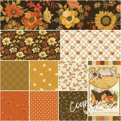 Bountiful 1 Yard Bundle Mocha, 10 Pcs.