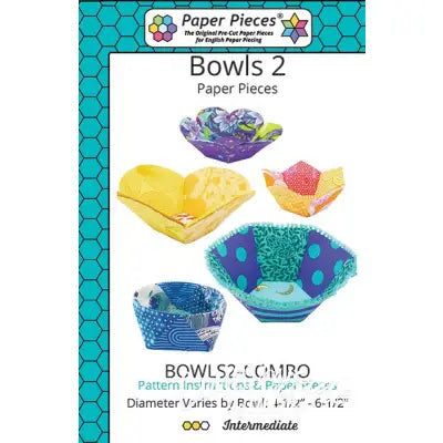 Bowls 2 Pattern and Paper Piece Pack