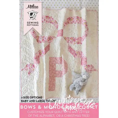 Bows & Monograms Quilt Pattern