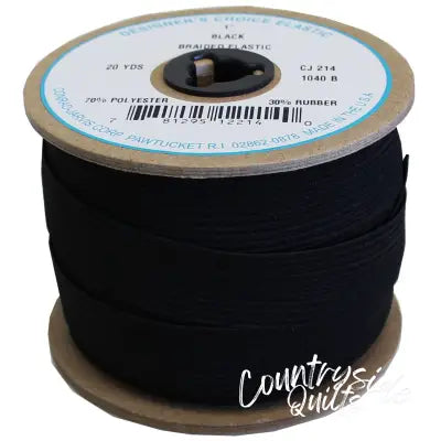 Braid Elastic 1in x 20yd Black