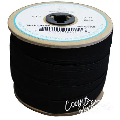 Braid Elastic 3/4in x 30yd Black