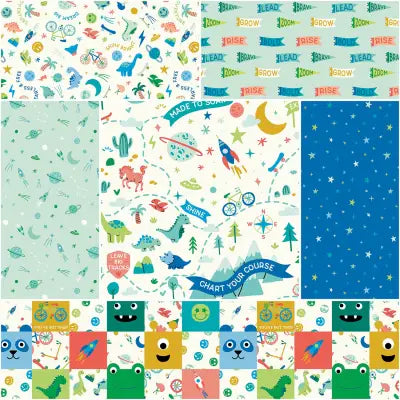 Brave Your Way 1 Yard Bundle Cloud, 6pcs