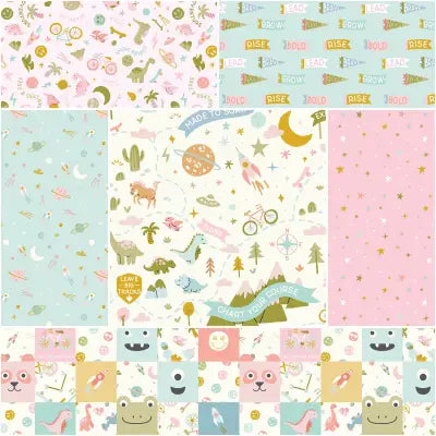 Brave Your Way 1 Yard Bundle Petal, 6pcs