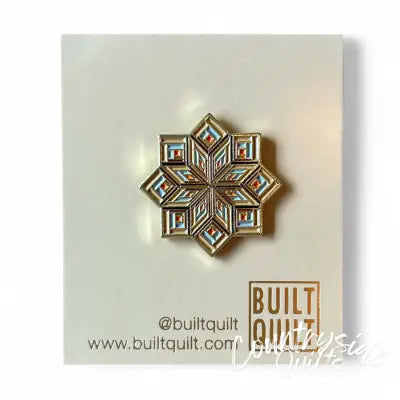 Broken Star Log Cabin Enamel Pin