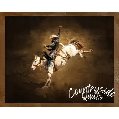 Bronc Rider One Panel 20in x 16in