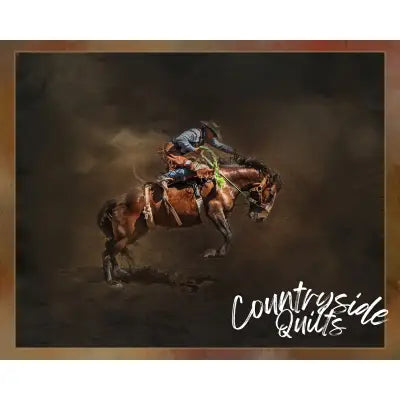 Bronc Rider Two Panel 20in x 16in