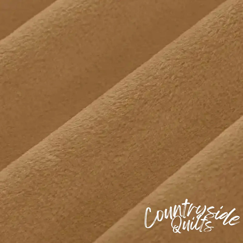 Brown Cappuccino Cuddle 3 Extra Wide Solid Fabric per yard