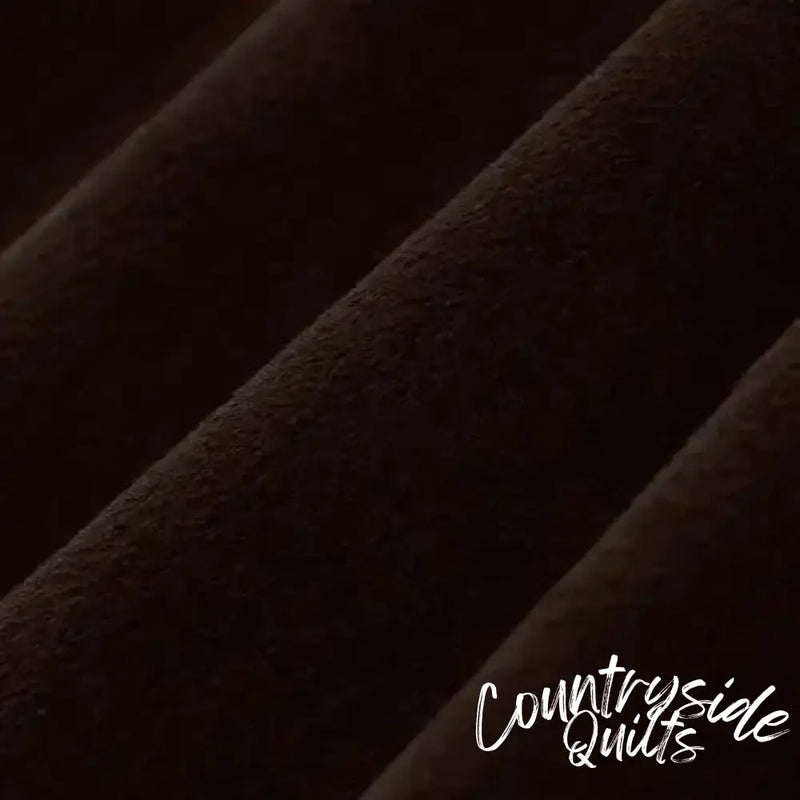 Brown Chocolate Cuddle 3 Extra Wide Solid Fabric per yard