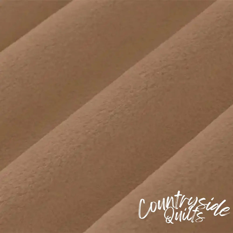 Brown Cocoa Cuddle 3 Extra Wide Solid Fabric per yard