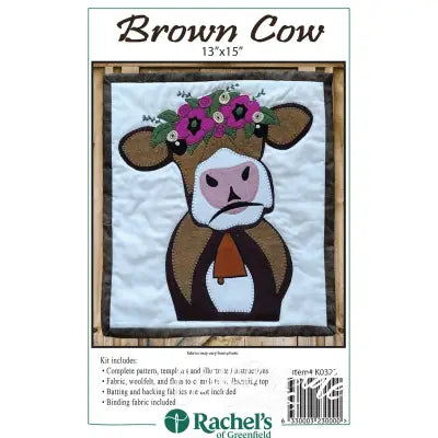 Brown Cow Wall Quilt Kit