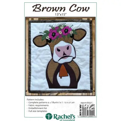 Brown Cow Wall Quilt Pattern