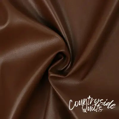 Brown Lite Faux Leather 1/2 Yard