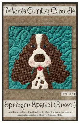 Brown Springer Spaniel Precut Fused Applique Pack