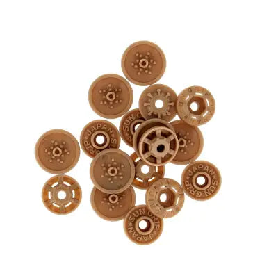 Bulk Plastic Finger Snaps 1000pc Beige