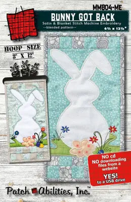Bunny Got Back Pattern Machine Embroidery Version