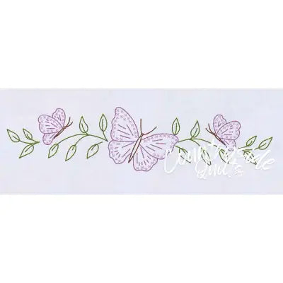 Butterflies Perle Edge Pillowcase