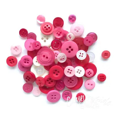 Button Candy Bag Sweetheart 5oz Assorted Sizes