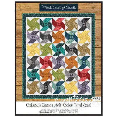 Caboodle Basics Multi Color Twist Quilt