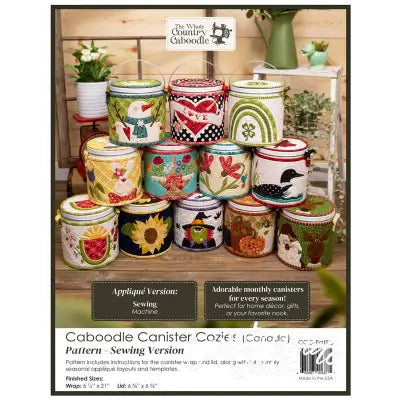 Caboodle Canister Cozies Pattern - Canada - Sewing Version