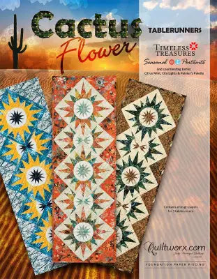 Cactus Flower Table Runner