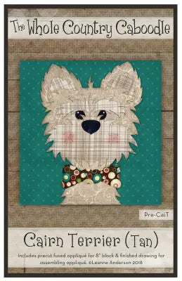 Cairn Terrier Tan Precut Fused Applique Pack