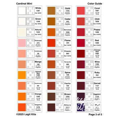 Cardinal Mini Quilt Kit