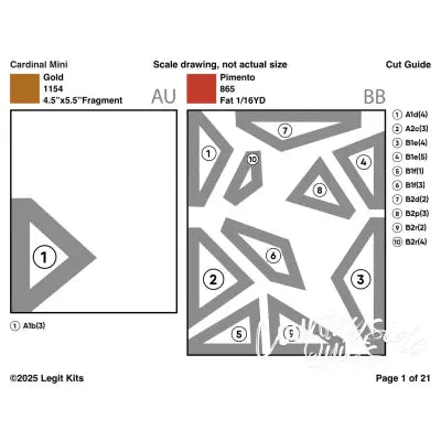 Cardinal Mini Quilt Kit