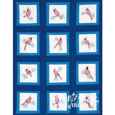 Cardinals 9in  Theme Quilt Blocks