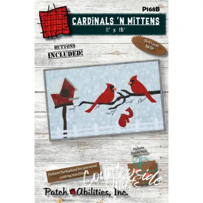 Cardinals N Mittens With Buttons